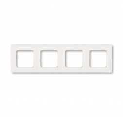 Рамка ABB Levit Жемчуг / Ледяной 4 поста 2CHH015040A6068 3901H-A05040 68W