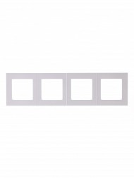 Рамка ABB Levit Жемчуг / Ледяной 4 поста 2CHH015040A6068 3901H-A05040 68W