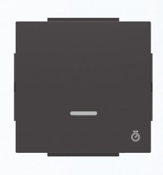 Клавиша ABB Sky Чёрный бархат для механизма электронного выключателя с таймером 2CLA856200A1501 8562 NS