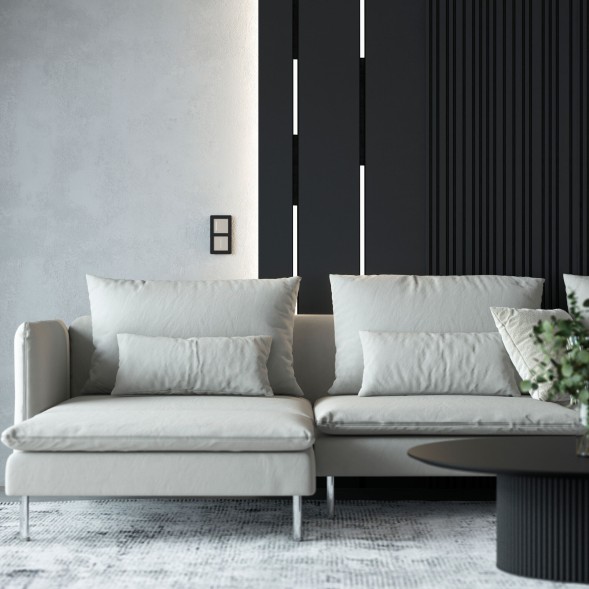 Сенсорный выключатель одноклавишный с подсветкой (дымчатый) Werkel W4512014