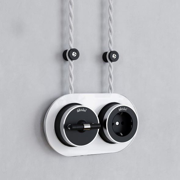 Изоляторы 100 шт черный матовый Vintage Werkel W6433408