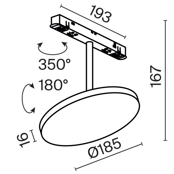 Трековый светильник Technical TR131-2-15W3K-B