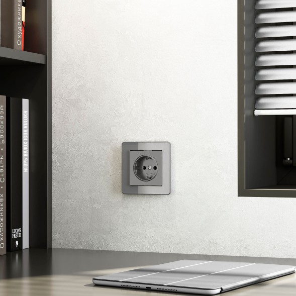 Рамка из акрила на 1 пост Acrylic графит W0012704