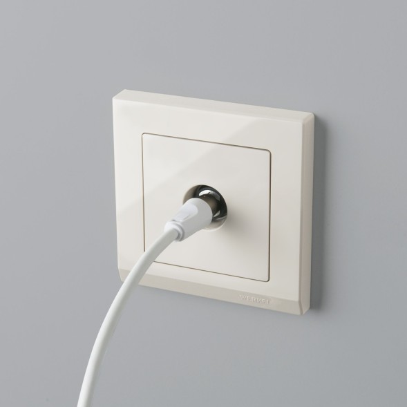 ТВ розетка проходная (слоновая кость) Werkel W1184003