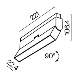 Трековый светильник Technical TR036-4-12WTW-DD-B