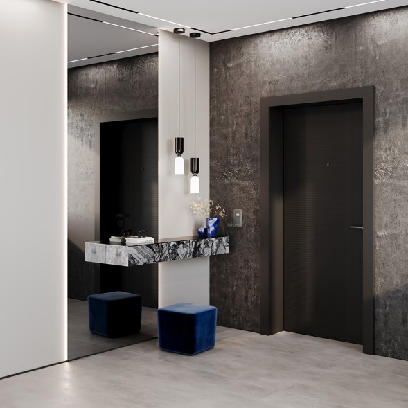 Датчик движения встраиваемый VOLTUM S70, (титан)