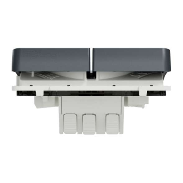 Механизм двухклавишного переключателя Schneider Electric Mureva Styl IP55 Антрацит MUR35019