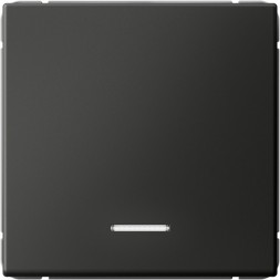 Одноклавишный выключатель с подсветкой (Базальт) Schneider Electric Systeme Art Gallery GAL001413