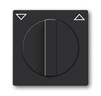 Плата центральная ABB Future антрацитс поворотной ручкой с маркировкой для механизма выключателя жалюзи 2712/2713 U и 2722/2723 U 2CKA001710A3623 1740-81