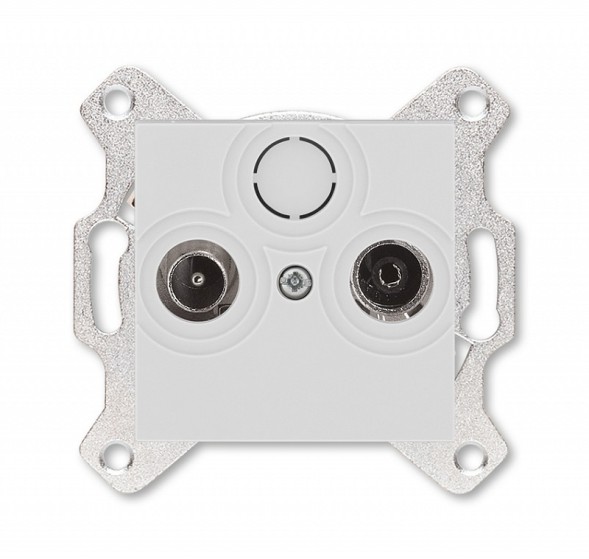 Розетка TV-R ABB Levit серый проходная 7дБ 2CHH083607A6016 5011H-A03607 16W