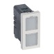 Индикатор Legrand Mosaic двойной 1 модуль 12-24-48В 078552