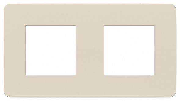 Рамка Schneider Electric Unica Studio Color Бежевый 2 поста NU280444