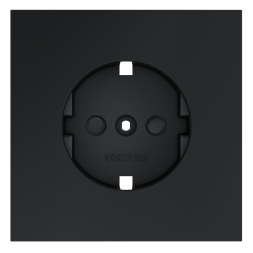 Накладка для розетки с заземлением и защитными шторками, S70 (графит)