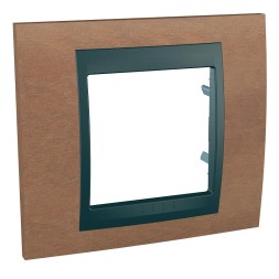 Рамка Schneider Electric Unica Top Вишня / Графит 1 пост MGU66.002.2M2