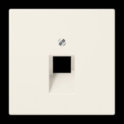 Накладка Jung LS серия Бежевая 1-ой наклонной ТЛФ/комп розетки LS969-1UA