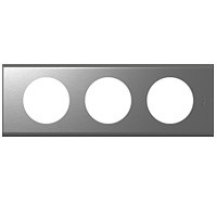 Рамка Legrand Celiane Металл фактурная сталь 3 поста 069103