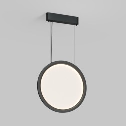 Подвесной светильник вертикальный VEIL, 25 Вт, ?450?1950 мм, LED 2700-6000K, IP20, пульт Д/У (в комплекте), черный, алюминий, акрил