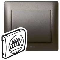 Лицевая панель Legrand Galea Life темная бронза для розетки акустической двойной 771225