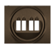Лицевая панель Legrand Galea Life темная бронза для розетки акустической двойной 771225