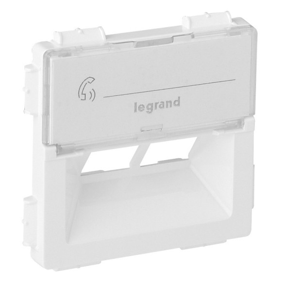 Лицевая панель Legrand Valena Life Белая для информационных розеток Rutenbeck двойная 755380