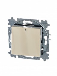Выключатель ABB Levit слоновая кость / белый одноклавишный с подсветкой 2CHH590146A6017 3559H-A01446 17W
