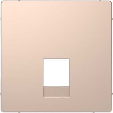Центральная накладка Merten D-Life шампань для розетки 2-ной RJ11/RJ12 MTN4215-6051