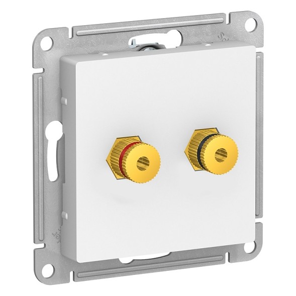 Аудиорозетка двойная Schneider Electric Atlasdesign Белый ATN000187