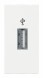 USB-коннектор Schneider Electric Unica Modular Белый 1 Модуль NU342918