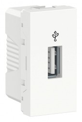 USB-коннектор Schneider Electric Unica Modular Белый 1 Модуль NU342918