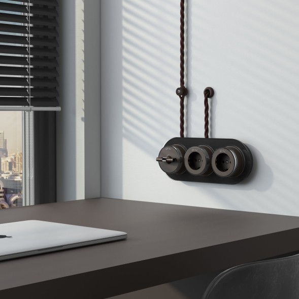 Изоляторы 100 шт мокко матовый Vintage Werkel W6433414