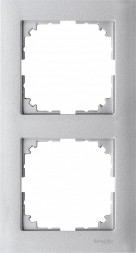 Рамка Merten M-Pure Алюминий 2 поста MTN4020-3660