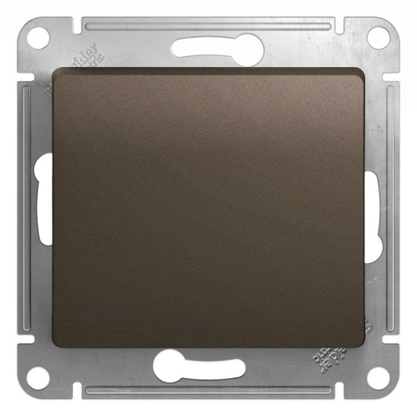 1-клавишный Выключатель, сх.1, 10АХ, механизм Schneider Electric Glossa Шоколад GSL000811