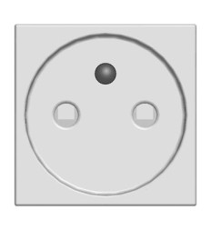 Розетка ABB Zenit антрацит французского стандарта с центральным контактом заземления со шторками 16А / 250 В 2CLA228700N1801 N2287 AN