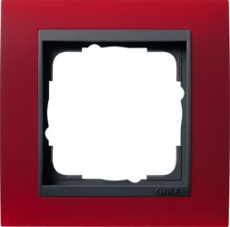 Рамка Gira Event Красный / Черный 1 пост 021188