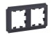 ATN101002 2-постовая РАМКА КАРБОН, AtlasDesign Antique Schneider Electric
