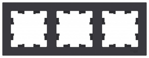 Рамка Schneider Electric Atlasdesign Карбон 3 поста ATN001003