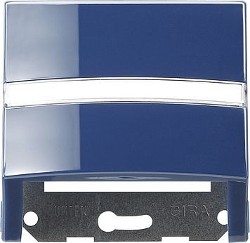 Накладка Gira S-color Синий с опорной пластиной для розеток средств связи 087046