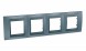 Рамка Schneider Electric Unica Top Грей / Графит 4 поста MGU66.008.297