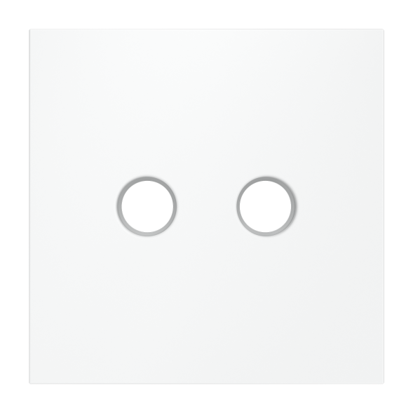 Накладка для розетки телевизионной оконечной TV+SAT, S70 (белый матовый)