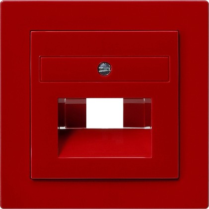 Накладка Gira S-color 50*50 мм для розеток UAE/IAE Красный 027043