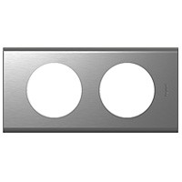 Рамка Legrand Celiane Металл фактурная сталь 2 поста 069102