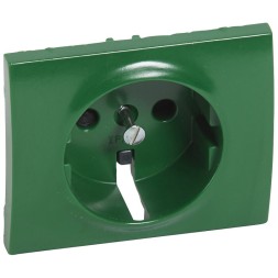 Лицевая панель Legrand Galea Life зеленый для розетки 2К+3 с крышкой 777034