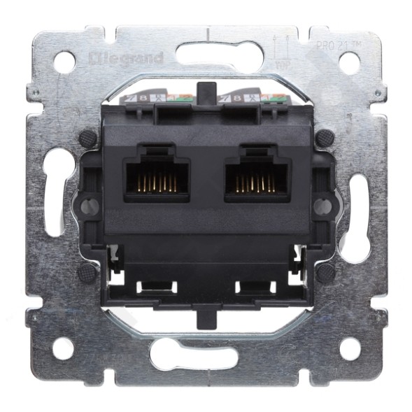 Розетка RJ45 Legrand Galea Life кат.6 FTP 2 входа 775799