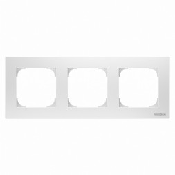 Рамка ABB Sky белый 3 поста 2CLA857300A1101 8573 BL