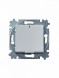 Выключатель ABB Levit серый / белый одноклавишный с подсветкой 2CHH590146A6016 3559H-A01446 16W