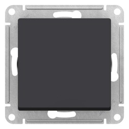 1-клавишный ПЕРЕКЛЮЧАТЕЛЬ IP44, 10АХ, механизм, быстрозажим. клем., КАРБОН Schneider Electric Art Gallery GAL441061S