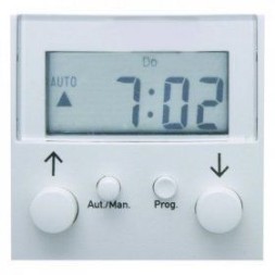 Таймер Berker B.3 полярная белизна, с блеском RolloTec "Easy" с дисплеем 17628989