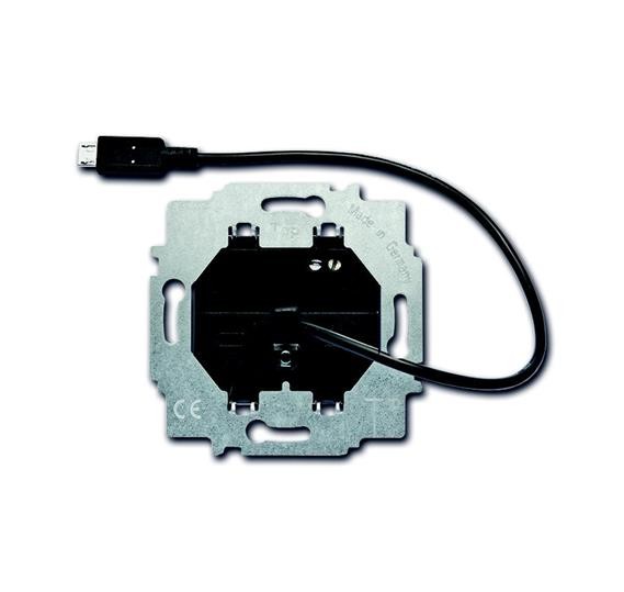 Устройство зарядное ABB Busch-Jaeger micro USB-кабель 1400 мА электронная защита от перегрузки и КЗ 2CKA006400A0033 6474 U-500