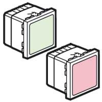 Светоуказатель Legrand Mosaic зеленый/красный информационный 2 модуля 078524
