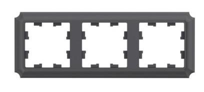 ATN101403 3-постовая РАМКА БАЗАЛЬТ, AtlasDesign Antique Schneider Electric